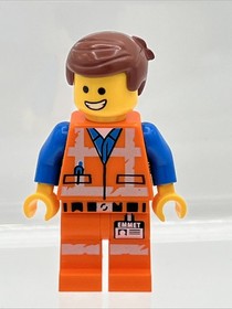 LEGO Movie 2015 Minifigure Emmet 2-Sided Head Lopsided Sad / Happy tlm096 70818
