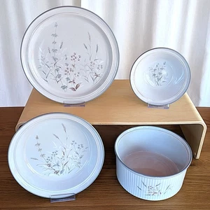 Platos de cena Noritake Woodstock vintage años 80 cereales verduras cuencos souffle - Imagen 1 de 8