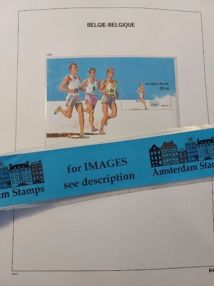 Folhas de coleção Bélgica 1988-2006 muito bom estado sem marca de charneira + bklts em DAVO High CAT + FACE TOP! - Imagem 1 de 1