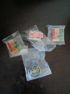 McDonalds Lote de 4 Crew Tack Pin Mcds - Imagen 1 de 6