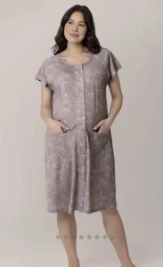 Kindred Bravely Stillkleid Damen 1X hellbraun Blumen Arbeit Lieferkleid leicht zu öffnen - Bild 1 von 14