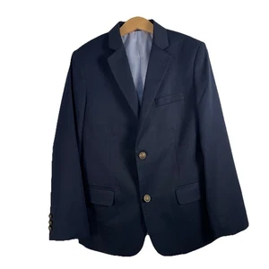 Tommy Hilfiger Boys Blazer 12 Navy Brass Buttons - Picture 1 of 13