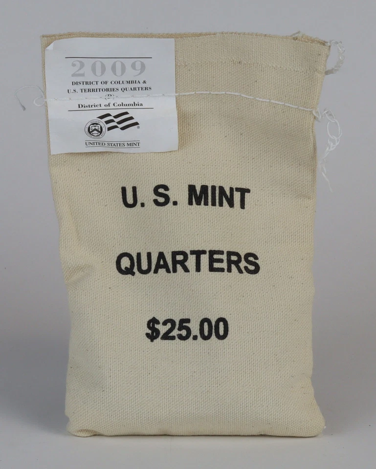 100 x 2009 DC and U.S. Territories District of Columbia Quarters in $25 U.S. ... - Image 1 of 1