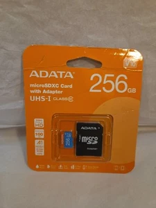 Karta Micro SD ADATA 256GB, karta pamięci kompatybilna z kamerą Switch, UHS-I SDXC - Zdjęcie 1 z 3