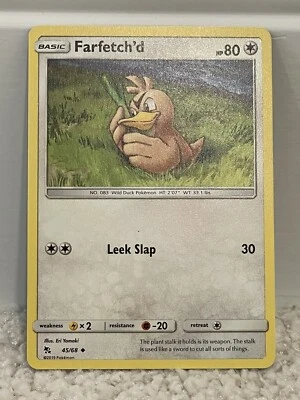 Pokemon Hidden Fates Farfetch'd 45/68 NM/M  - Image 1 of 2