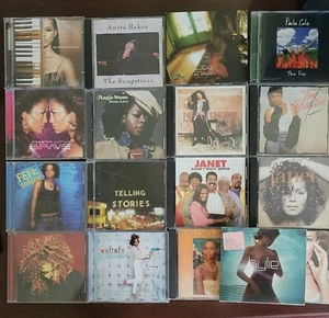 Female Artists CD’s Lot of 17 Alicia Keys Jlo Toni Braxton Janet Jackson Whitney - Picture 1 of 2