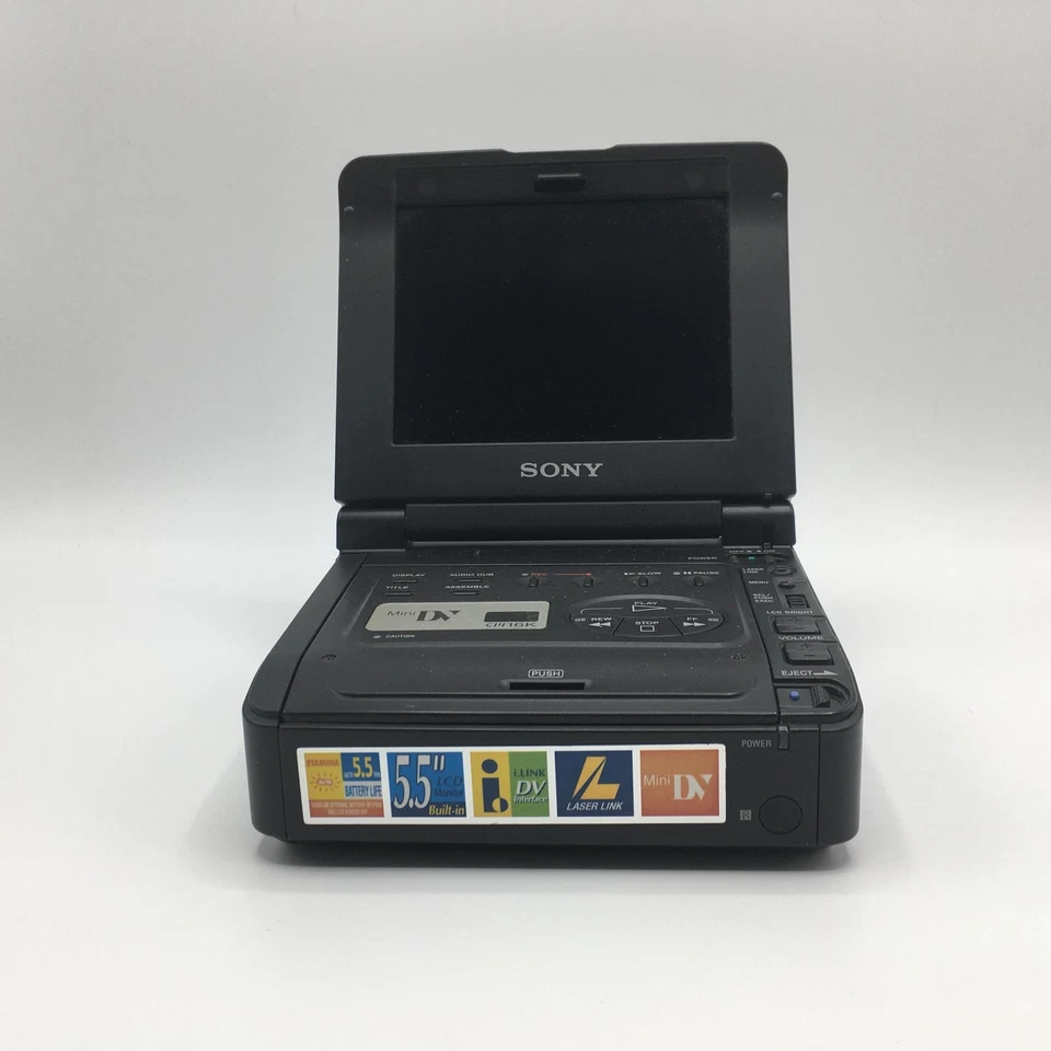 Sony NTSC MiniDV Walkman VCR - Pantalla LCD de 5,5 pulgadas - Transferencia de video (GV-D900) Foto 1 de 1