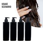500Ml Black Pump Bottles For Refilling Lotion Shampoo And Soap Set Of 4