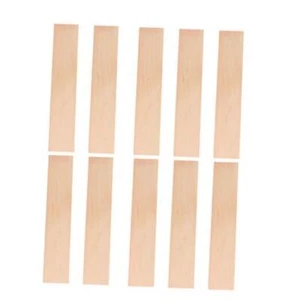 10pcs Rectangle Wood Boards Unfinished Wood Boards Sheets Carving 20*4cm - Picture 1 of 8
