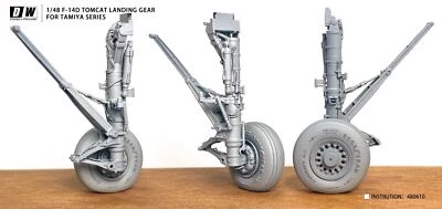 Engranajes de aterrizaje 1/48D&W 480610 F-14D impresos en 3D altamente detallados para kits TAMIYA Foto 1 de 4