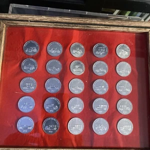Sunoco Antique Car Coin Token (49) Coin Framed Set Vintage… - Picture 1 of 7