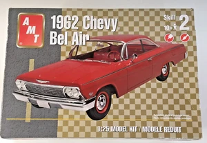 AMT 1962 Chevy Bel Air Kit #31926 Factory Sealed 1:25 scale New Open Box - Photo 1 sur 9