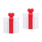  Set of 2 Plastic Gift Box Wedding Favors Boxes Heart Shaped Candy