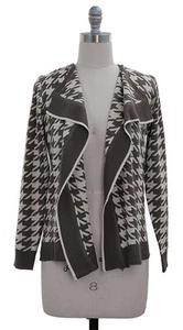 Women's Open Front Gray Long Sleeve Cardigan Sweater - Picture 1 of 5
