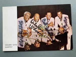 THE GOLDEN GATE QUARTET komplett original signiert signed Autogrammkarte 9x14 - Picture 1 of 2
