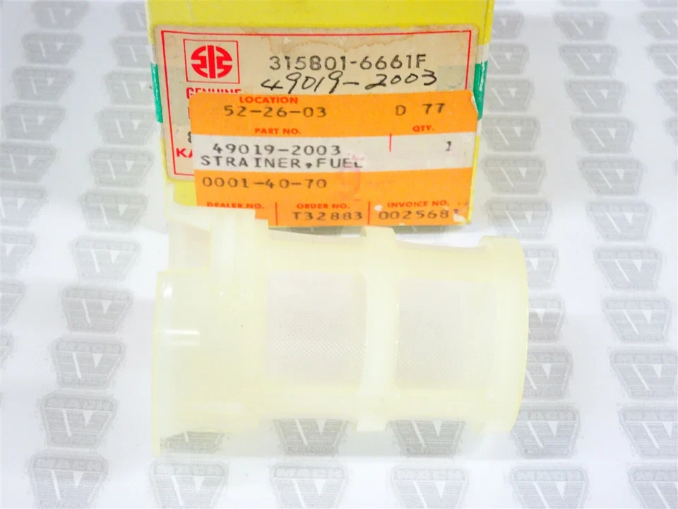 Kawasaki NOS NEW 49019-2003 315801-6661F Fuel Filter FG300 4 Stroke Engine  - Image 1 of 3