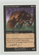 2001 Magic: The Gathering - Core Set: 7th Edition Giant Cockroach #138 1i3