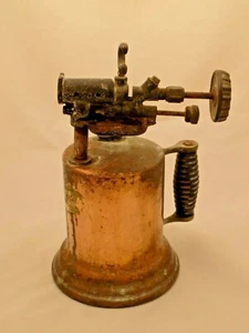 Vintage Brass Blow Torch tool with handle--Steampunk/Farmhouse decor item  - Picture 1 of 6