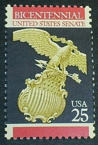 Scott#: 2413 - United States Senate 25c 1989 Single Stamp MNHOG - Image 1 of 1