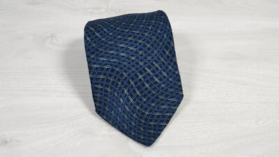 Corbata de seda geométrica azul ARMANI Collezioni Made in Italy Foto 1 de 4