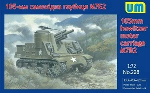 Unimodel 228 - 1/72 M7B2 105mm Hotwizer Motor Carriage UM 228 Plastic Model Kit - Picture 1 of 5