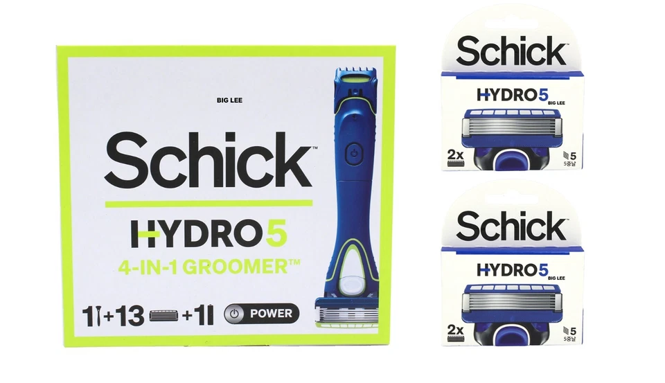 Schick Hydro 5 4-IN-1 Groomer Battery Power 1 Razor Handle + 17 Cartridges - Image 1 of 4
