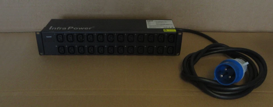 Austin Hughes InfraPower 32A Metered PDU 24x C13 IEC309 H24C13-32A-MD/F_EN/3B-1 - Image 1 of 4