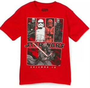 New Star Wars Red T-Shirt Short Sleeve The rise of Skywalker Kylo Ren team - Picture 1 of 4