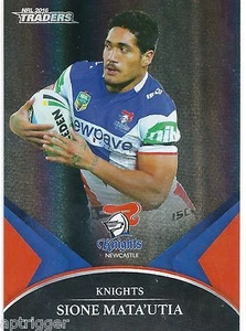 2016 NRL Traders Black Parallel Special (PS037) Sione MATA"UTIA Knights - Picture 1 of 1
