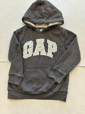 Sudadera Gap Niños Niño 5 Años Gris Oscuro Logo Universitario Polar Cálido Pullover Foto 1 de 4