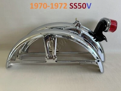 Guardabarros Honda SS50V. Guardabarros delantero y trasero cromado de alta calidad SS50 Z CD50 CL50. Foto 1 de 4