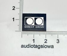 Technics Direct Drive Logo gramofonu Plakietka na osłonę przeciwpyłową Metal 20mm x 15mm