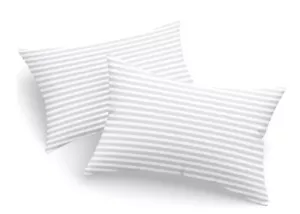 Almohadas a rayas de calidad de hotel 60 % pluma de ganso y 40 % plumón extra rellenas {1,2} - Imagen 1 de 1