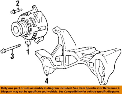 Used Alternator fits: 2004 Dodge Dakota 4.7L Denso manufacturer Grade A - Image 1 of 2