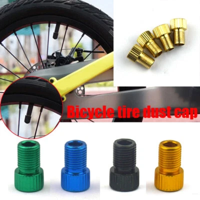 2pc Presta to Schrader Valve Stem Adapter Converter Bicycle Bike Tire Tube Capsɞ - Image 1 of 4