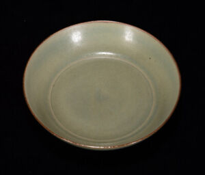 Chinese Ru kiln Porcelain Handmade Exquisite Plate 3967
