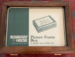 SUDBERRY HOUSE- PICTURE BOX FRAME- NEEDLEPOINT READY. GRADUATION/WEDDING - Picture 1 of 8