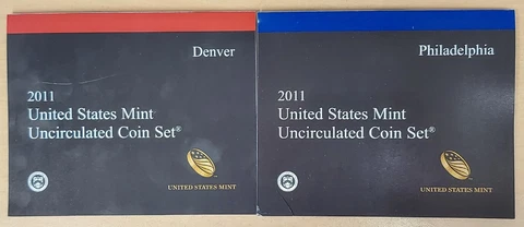 2011 US MINT UNCIRCULATED COIN SET  DENVER & PHILADELPHIA (ES1006) Cover