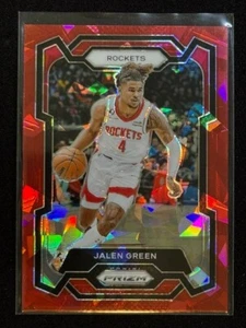 Jalen Green 2023-24 Panini Prizm - Red Cracked Ice Prizm #29 ROCKETS - Picture 1 of 4