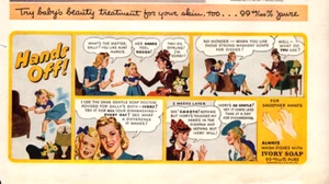 Ivory Soap Baby's Beauty Treatment Cartoon 99% Pure Vintage Print Ad 1941 - Picture 1 of 6