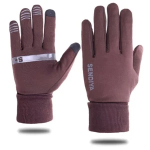 Herren Warm Strick Rollbündchen mit Fleecefutter Handschuhe Touchscreen Winterhandschuh - Bild 1 von 7