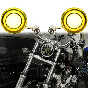 2x1157 LED Turn Signal Light Blinker White Amber For Harley Touring Dyna Softail - Picture 1 of 11