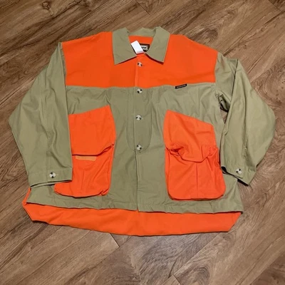 Remington Hunting Jacket Beige Orange Mens 2XL Waterproof Birdbag Outdoors Coat - Image 1 of 4