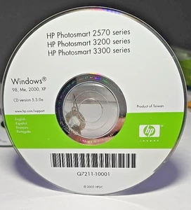 HP Photosmart 2570/3200/3300 Series Version 5.3.0a CD-Q7211-10001-98,Me,2000,XP - Picture 1 of 6