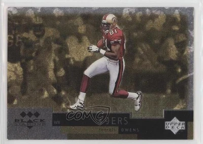 1998 Upper Deck Black Diamond Triple Diamond Terrell Owens #14 HOF - Image 1 of 2