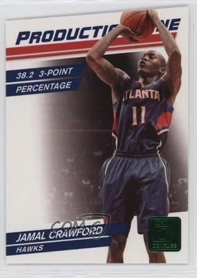 2010-11 Donruss Production Line Emerald Die-Cut Jamal Crawford #97 - Image 1 of 2