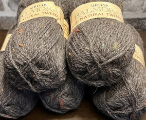 Sirdar Balmoral Natural Tweed DK Garn 5 Stück Wolle Alpaka Auslaufmodell 50g NEU - Bild 1 von 7