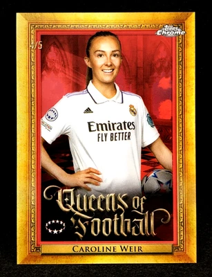 Caroline Weir 2022-23 Topps Chrome UEFA Women's Queens of Football RED /5 #Q-17 - Image 1 of 3