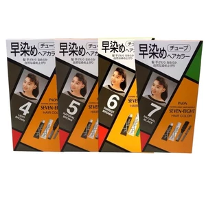 1X Paon Seven Eight Home Fast Hair Dye Kit Natural Brown Dye Color Cream - Picture 1 of 11