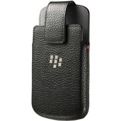 BlackBerry Black Leather Swivel Case Pouch Cover for Q10 ACC-50879-201 - Image 1 of 3